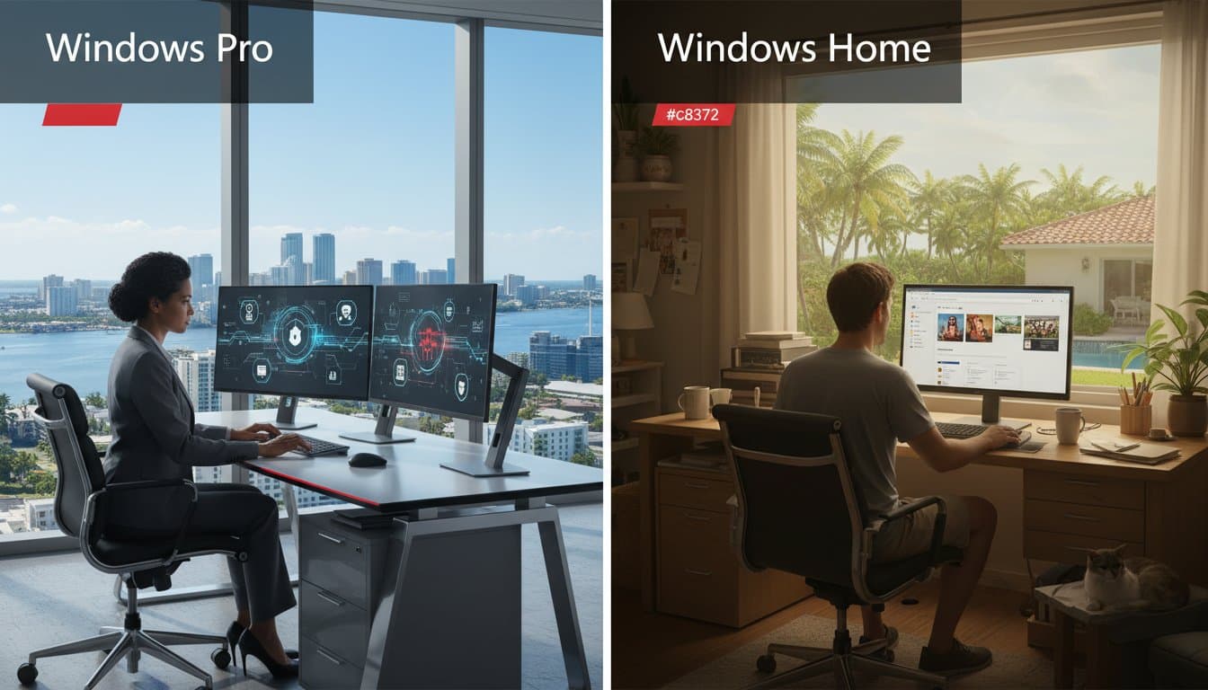 Windows Pro vs. Home: Which is Right for Your Miami Business in 2026?